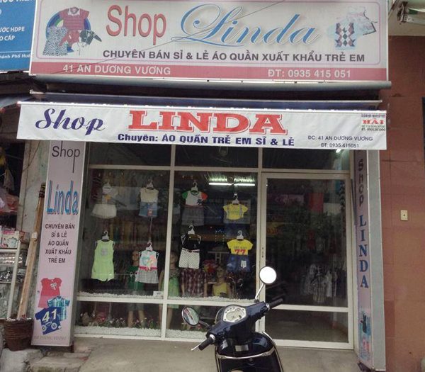 Mái hiên lắp đặt tại Linda Shop